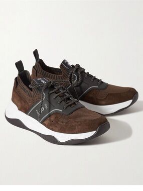 Berluti Shadow Knit Suede Sneakers 8 (US 9) $1480